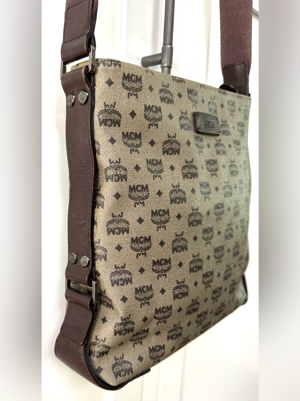 MCM Vintage Visetos Men’s Crossbody Messenger Bag Unisex